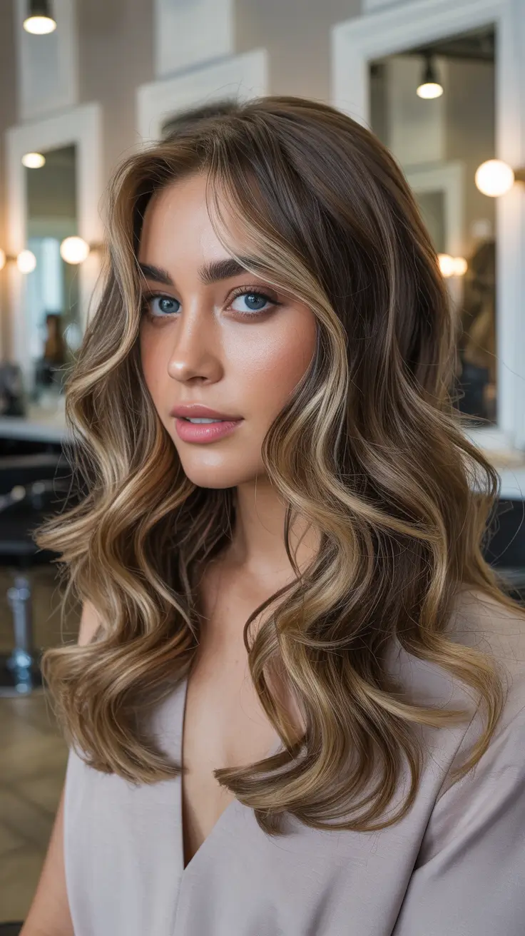 hair color warm skin tone Soft Caramel Waves for Warm Radiance