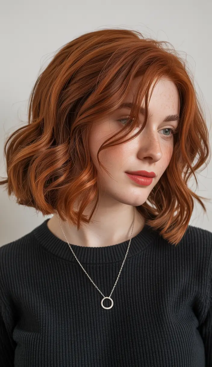 hair color warm skin tone Golden Copper Glow for Autumn Energy