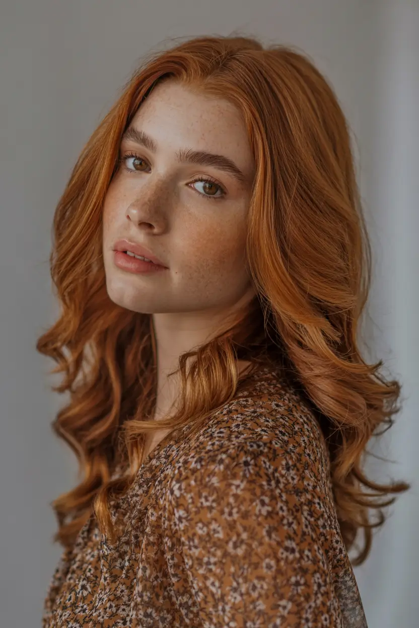 hair color warm skin tone Golden Copper Dream