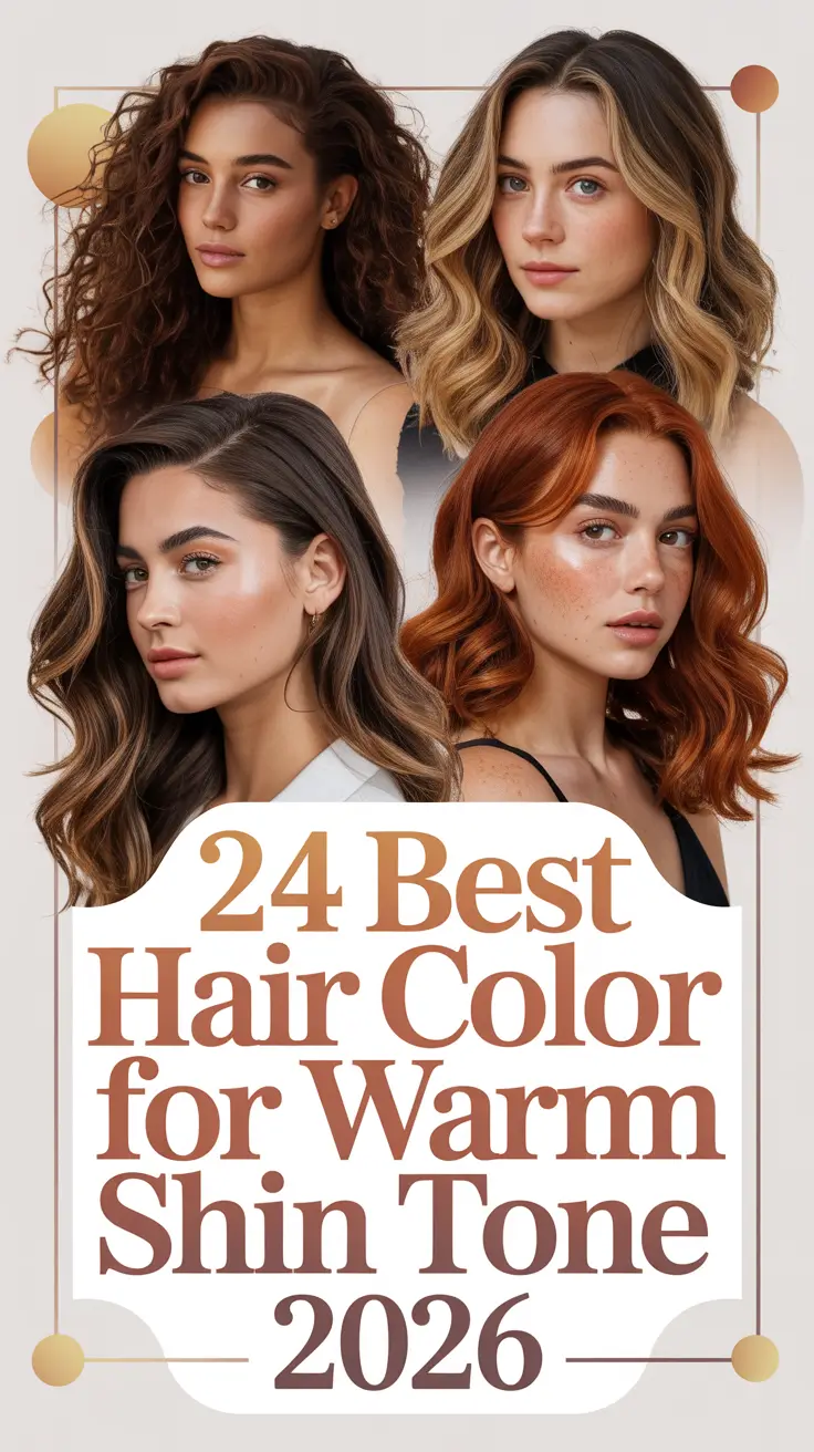 Best Hair Color for Warm Skin Tone 2026: Chic Shades That Flatter Every Season