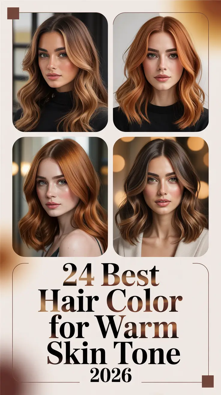 Best Hair Color for Warm Skin Tone 2026: Chic Shades That Flatter Every Season