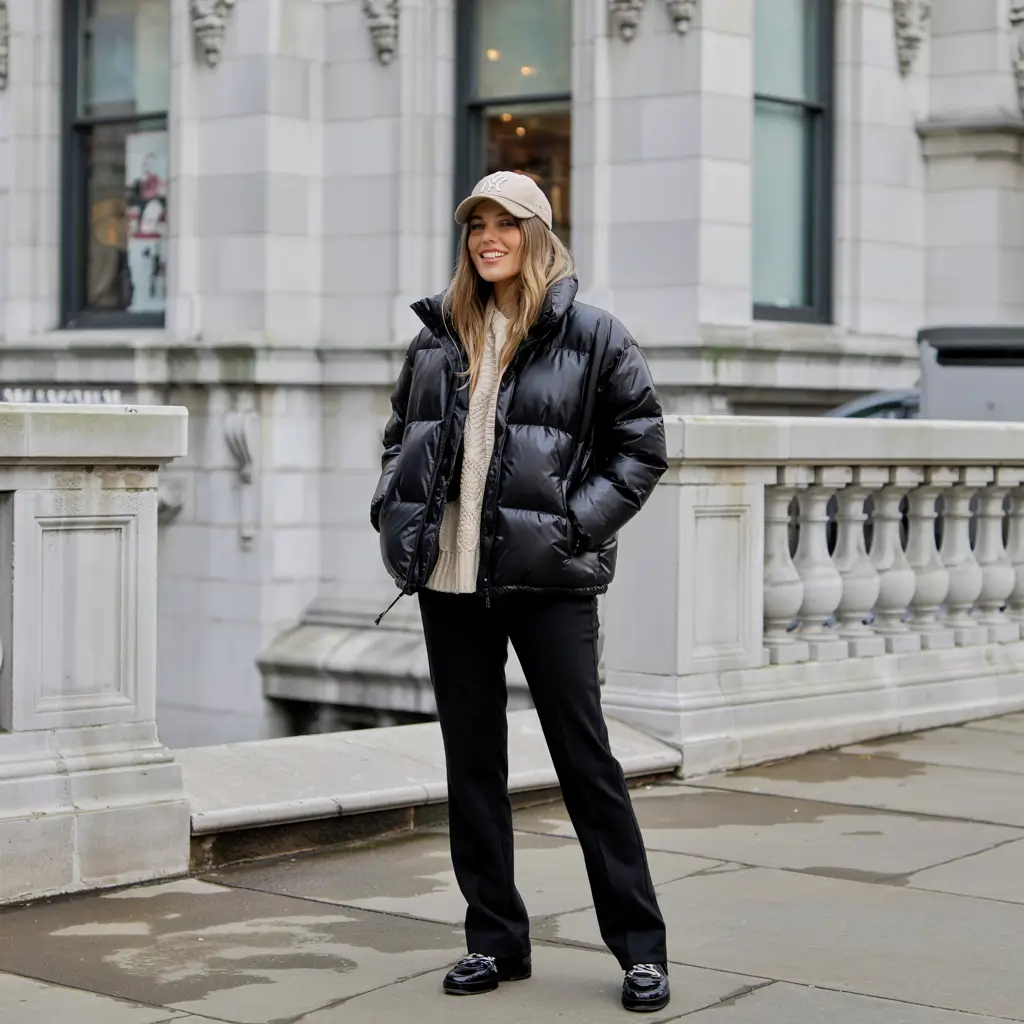 new york outfits winter Timeless Black and Beige Blend