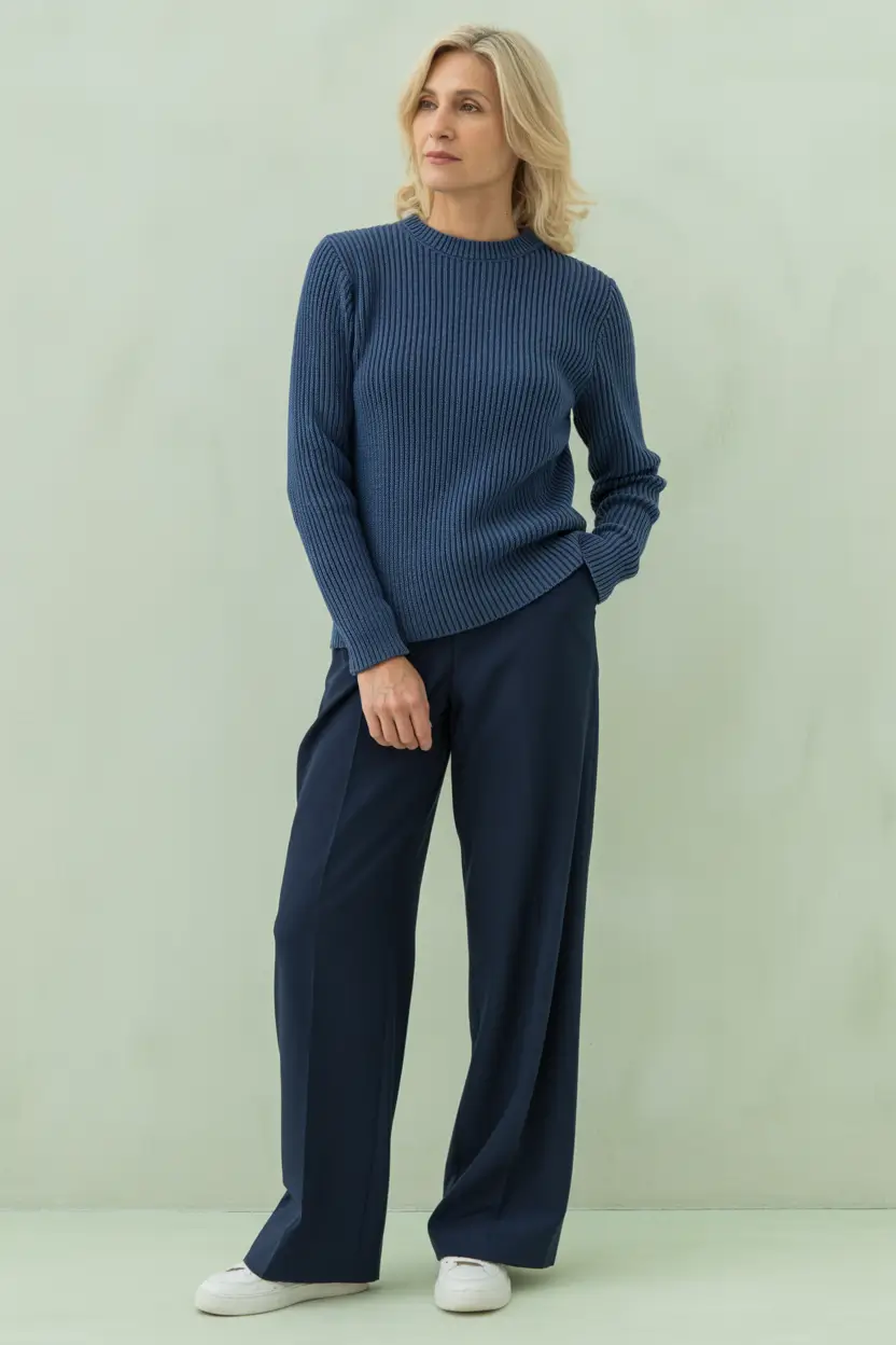 outfits for women over 50 with a tummy Calm Blue for Everyday Confidence