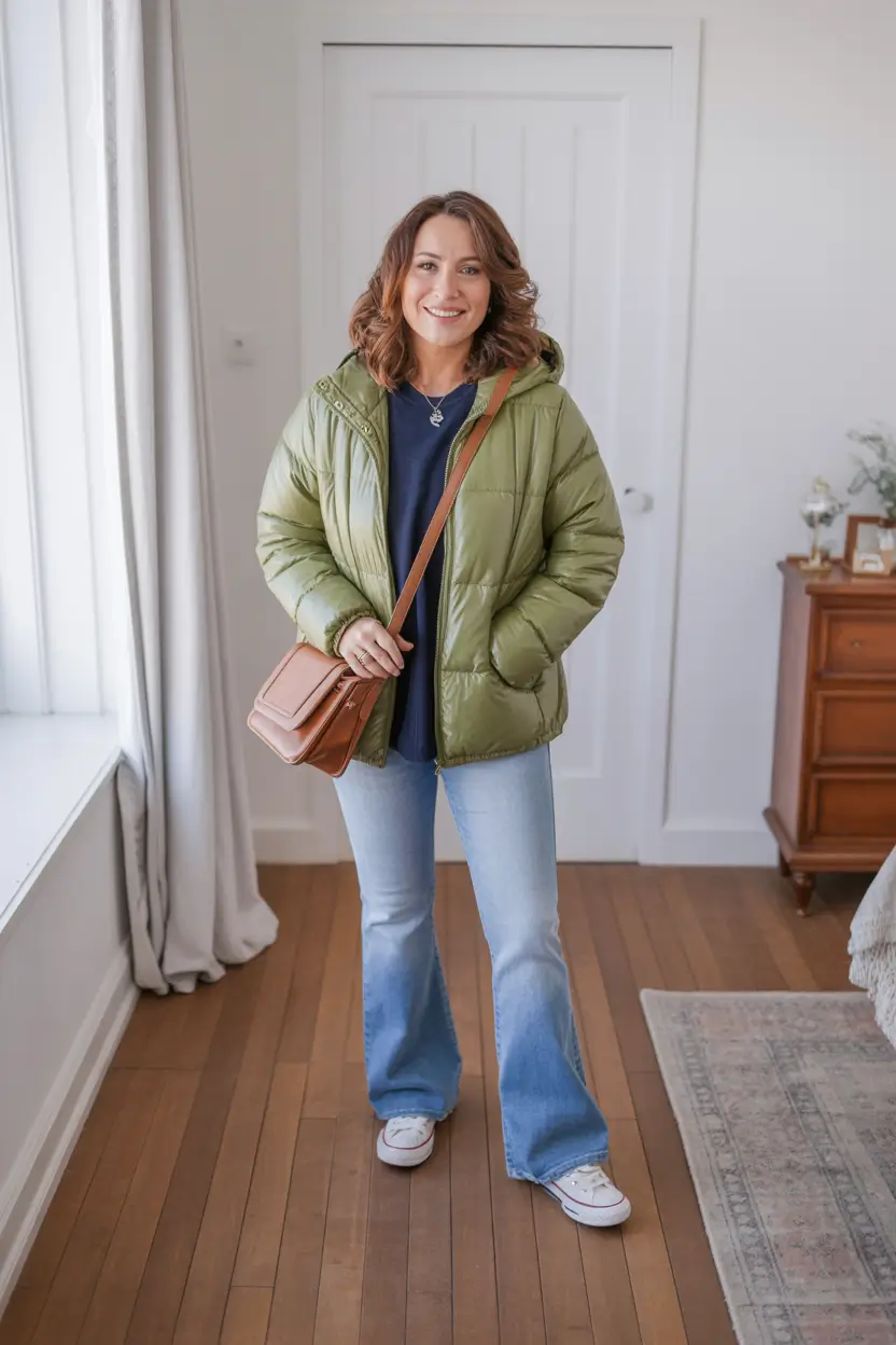 outfits for women over 50 spring Playful Green Energy and Retro Denim