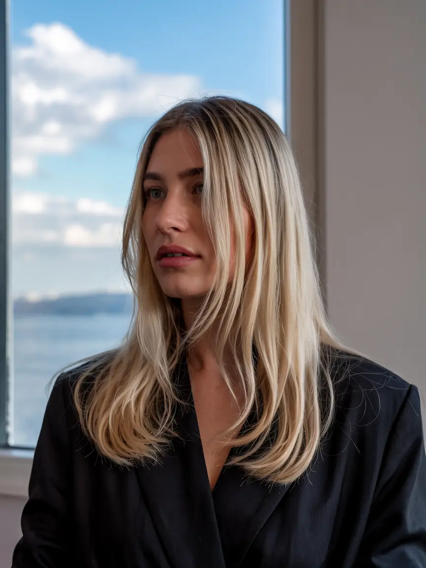 blonde hair color 2026 Beige Winter Blonde