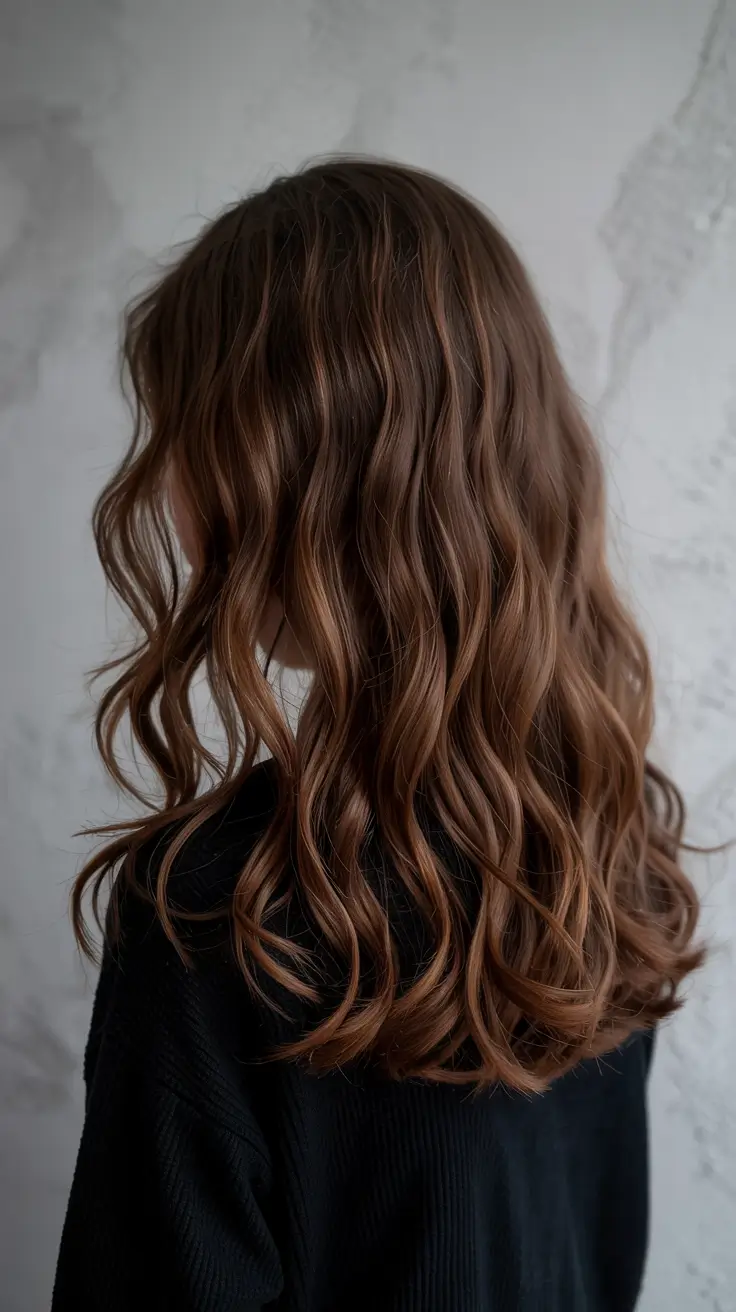 Brown hair colors 2026 ideas Soft Cinnamon Brown Waves