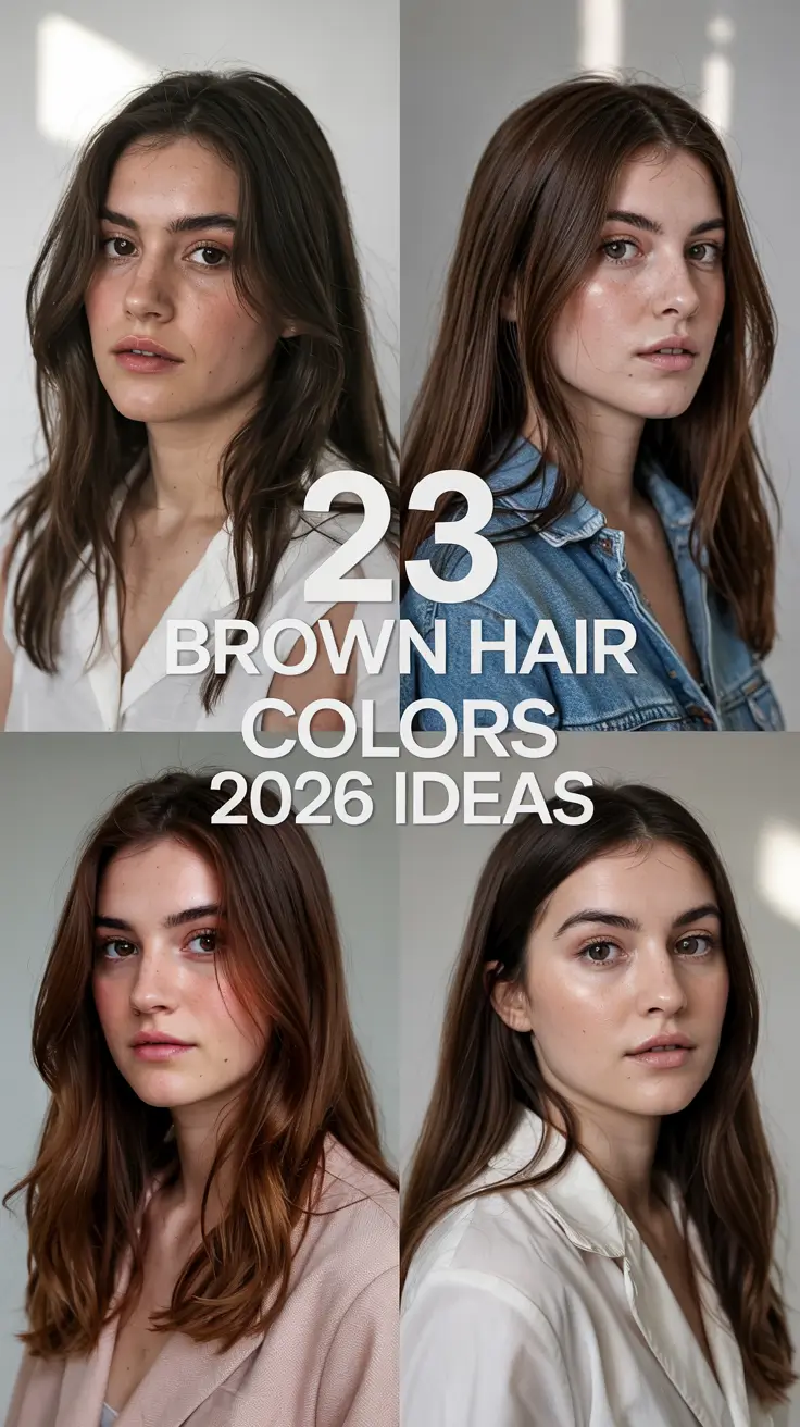Brown Hair Colors 2026 Ideas: Trendy Shades, Highlights & Modern Brown Tones