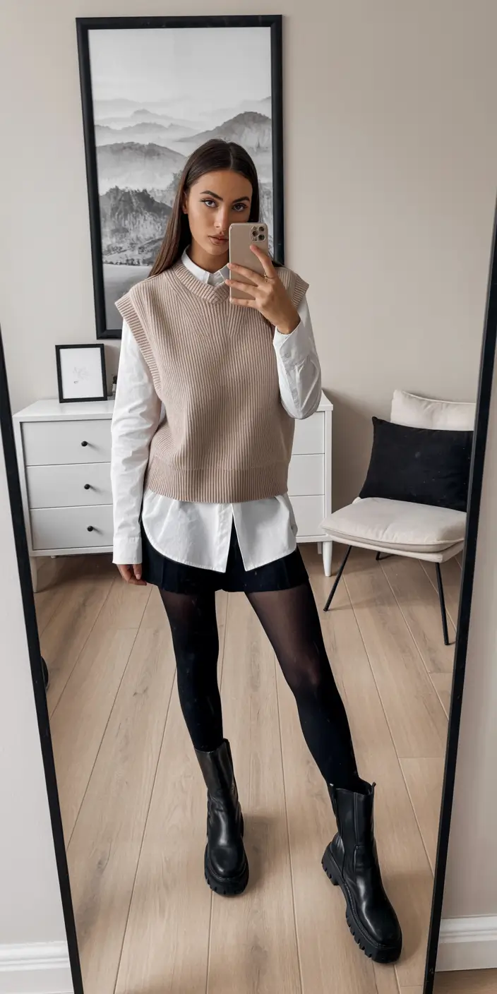 brunch-outfits-2026-preppy-layers-bold-boots