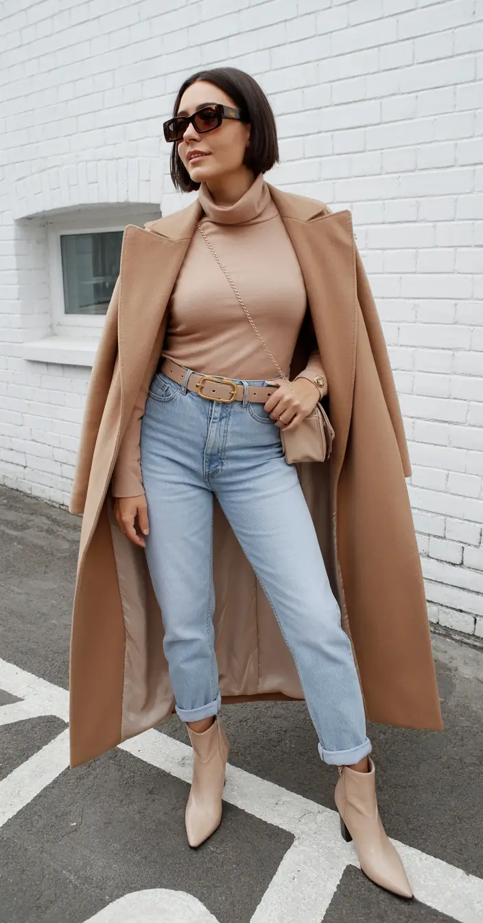 brunch-outfits-2026-warm-camel-denim-perfection