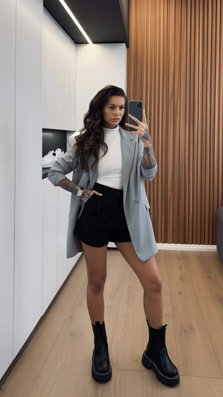 brunch outfits 2026 Power Shorts and City Cool