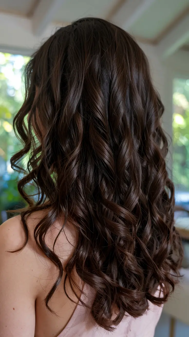 brunette hair color 2026 Velvet Brunette Glam