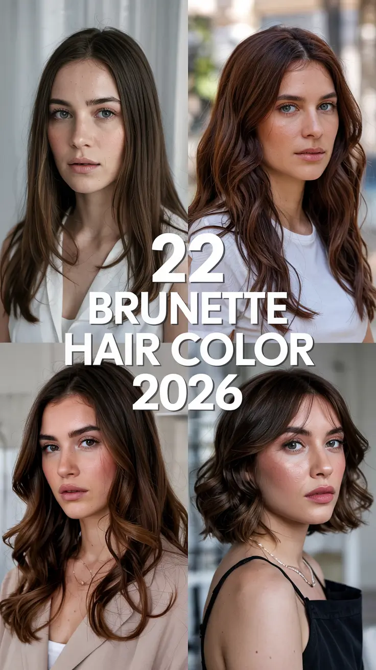 Brunette Hair Color 2026: Cool, Rich & Low-Maintenance Ideas You’ll Want to Try