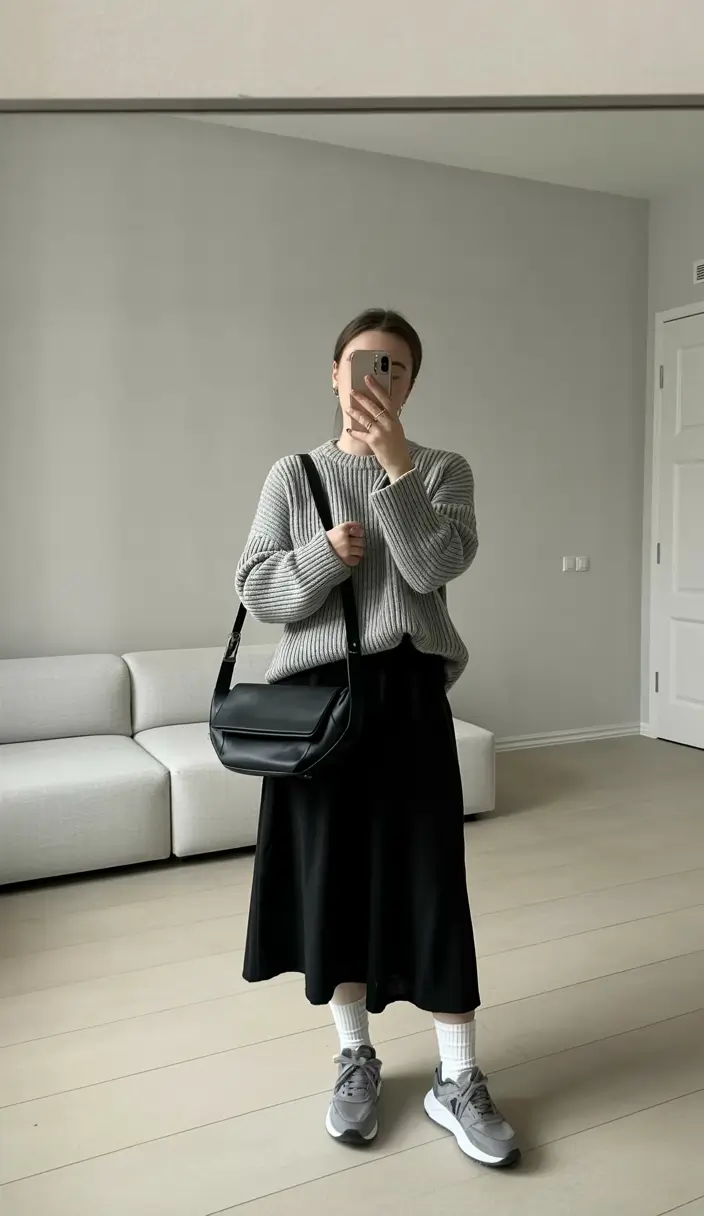 capsule wardrobe outfits casual Effortless Neutrals with a Sporty Twist