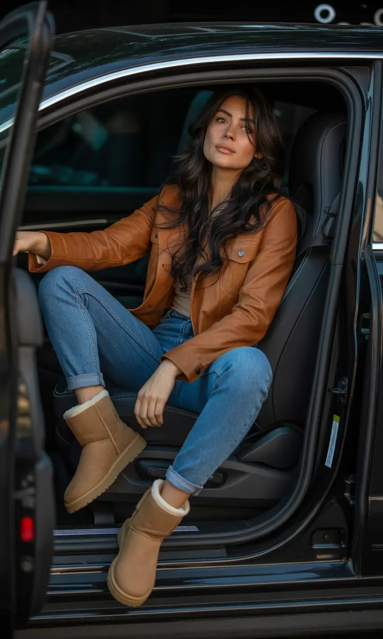 ugg outfits jeans Classic Road Trip Energy