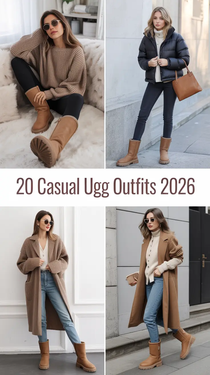 Casual Ugg Outfits 2026: Cozy, Chic, and Effortlessly Aesthetic Winter Ideas