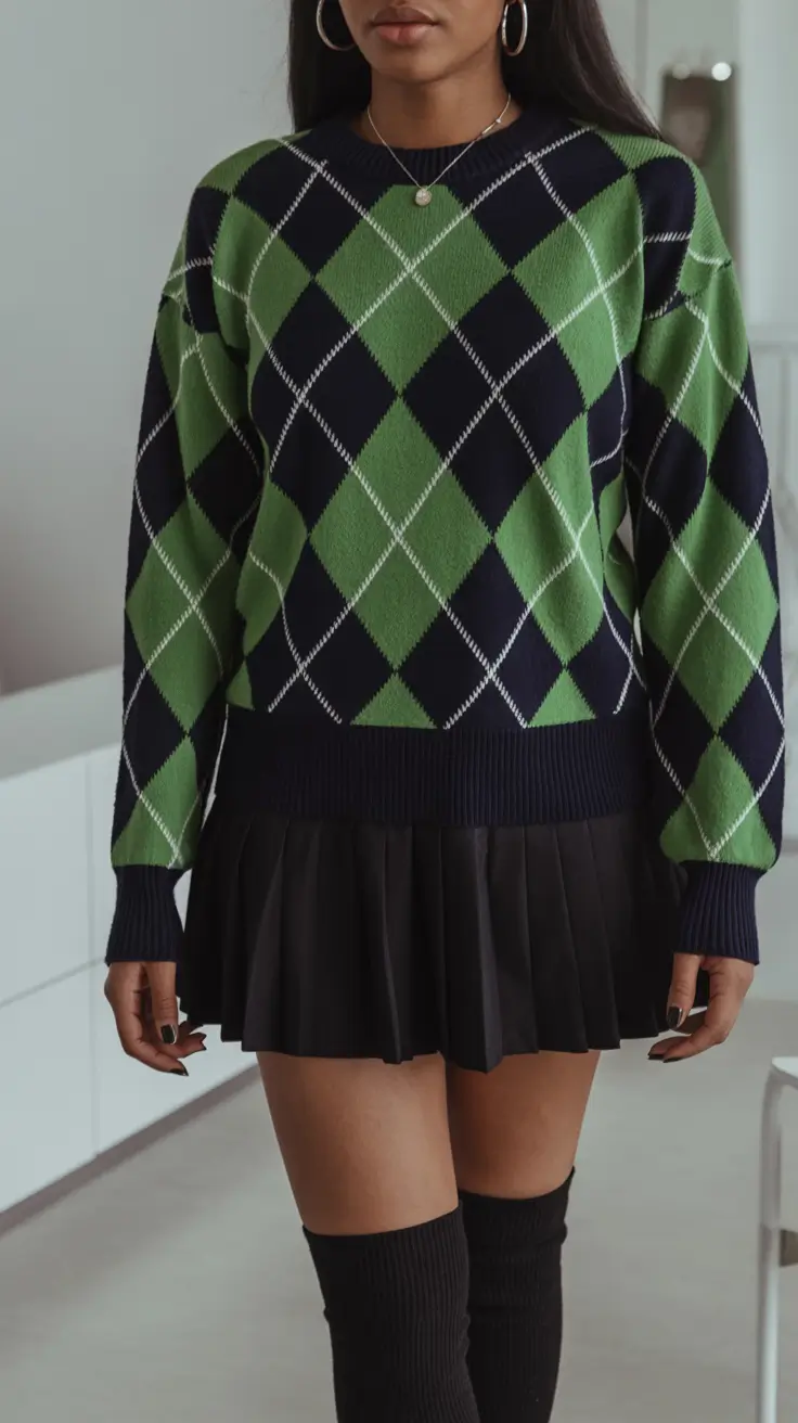 outfits for black women school Preppy Cool with a Playful Edge
