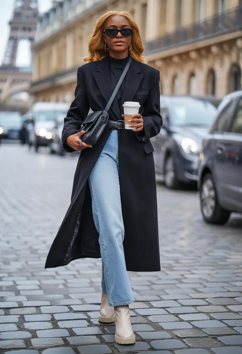 outfits for black women fall Parisian Edge with American Ease
