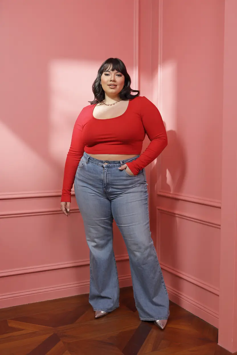 plus size outfits Cherry Red Revival
