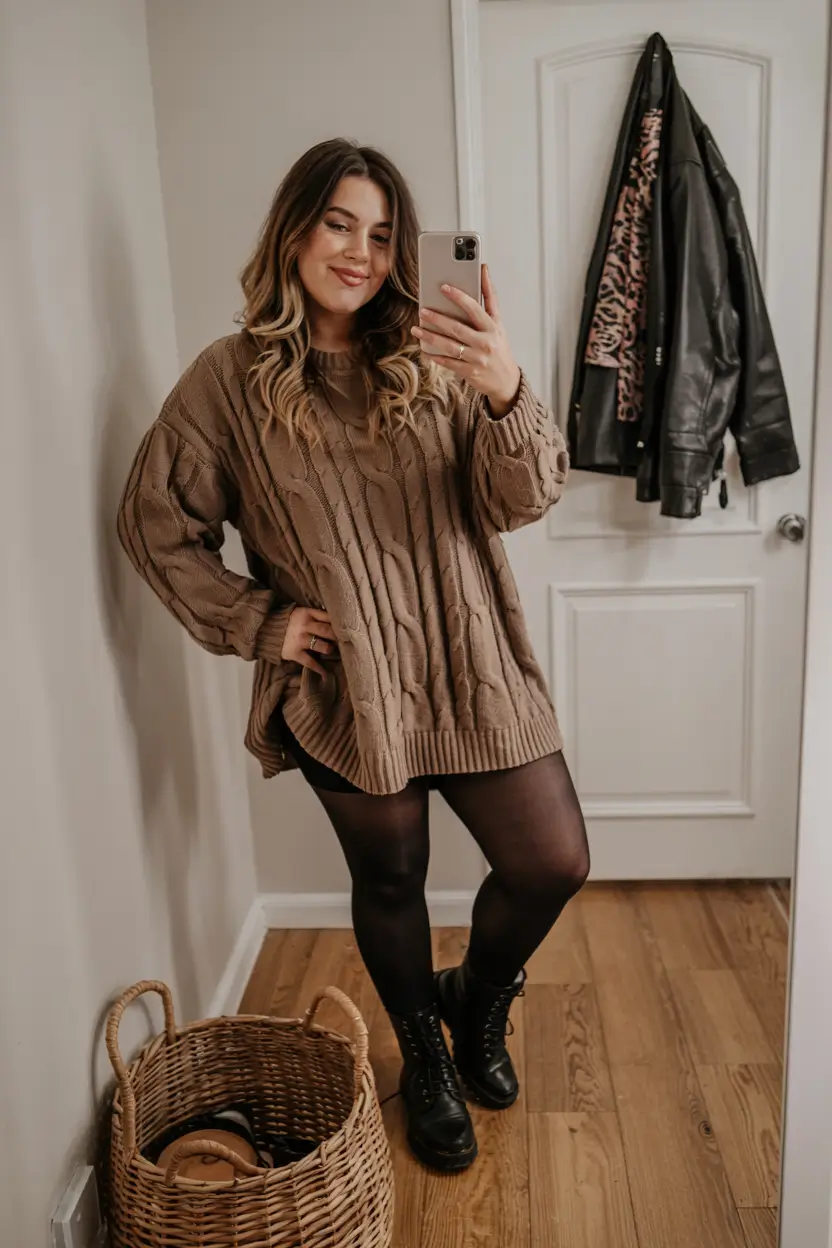 plus size outfits fall Knit Dress Energy