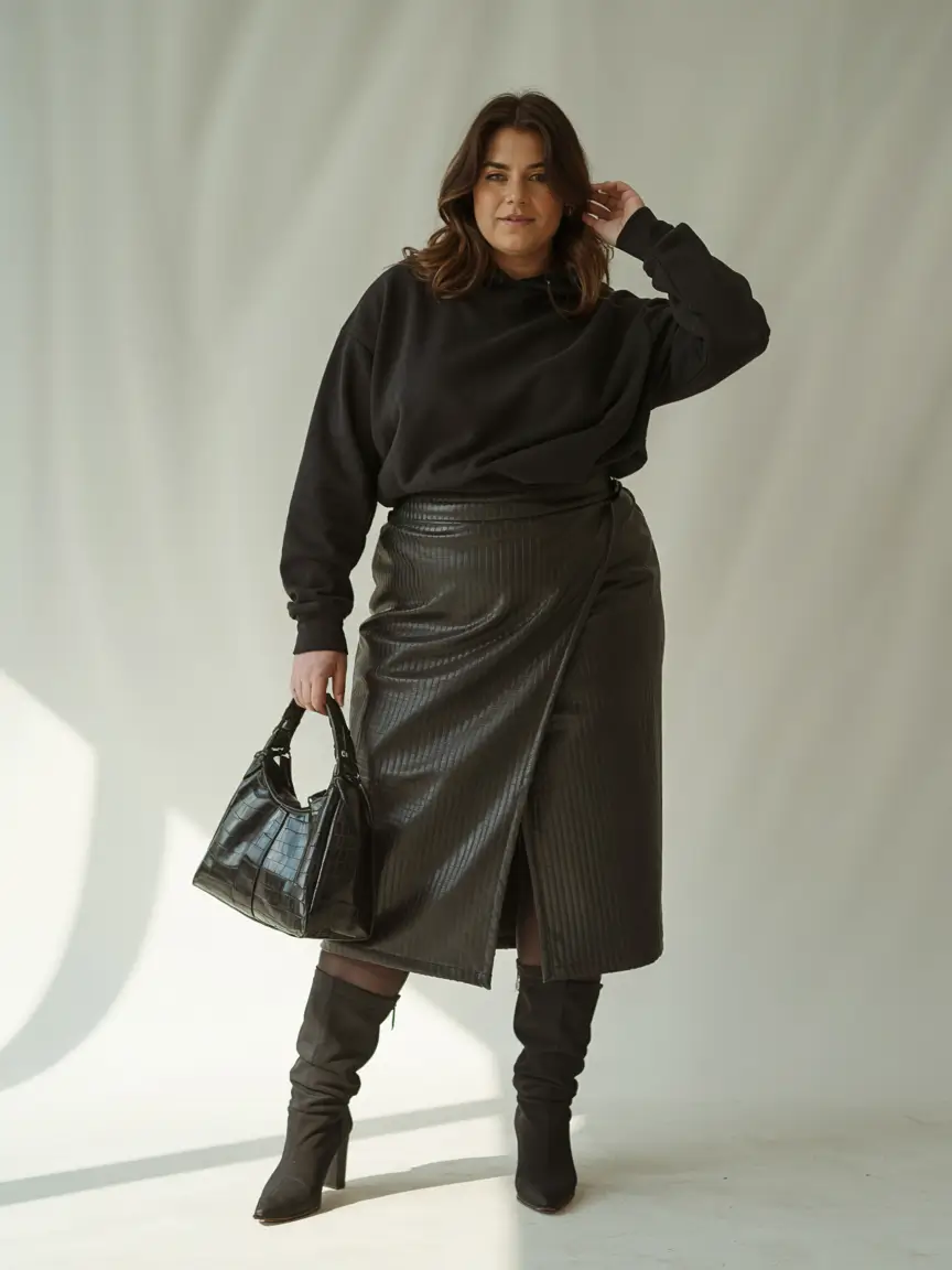 plus size outfits for women Monochrome Confidence