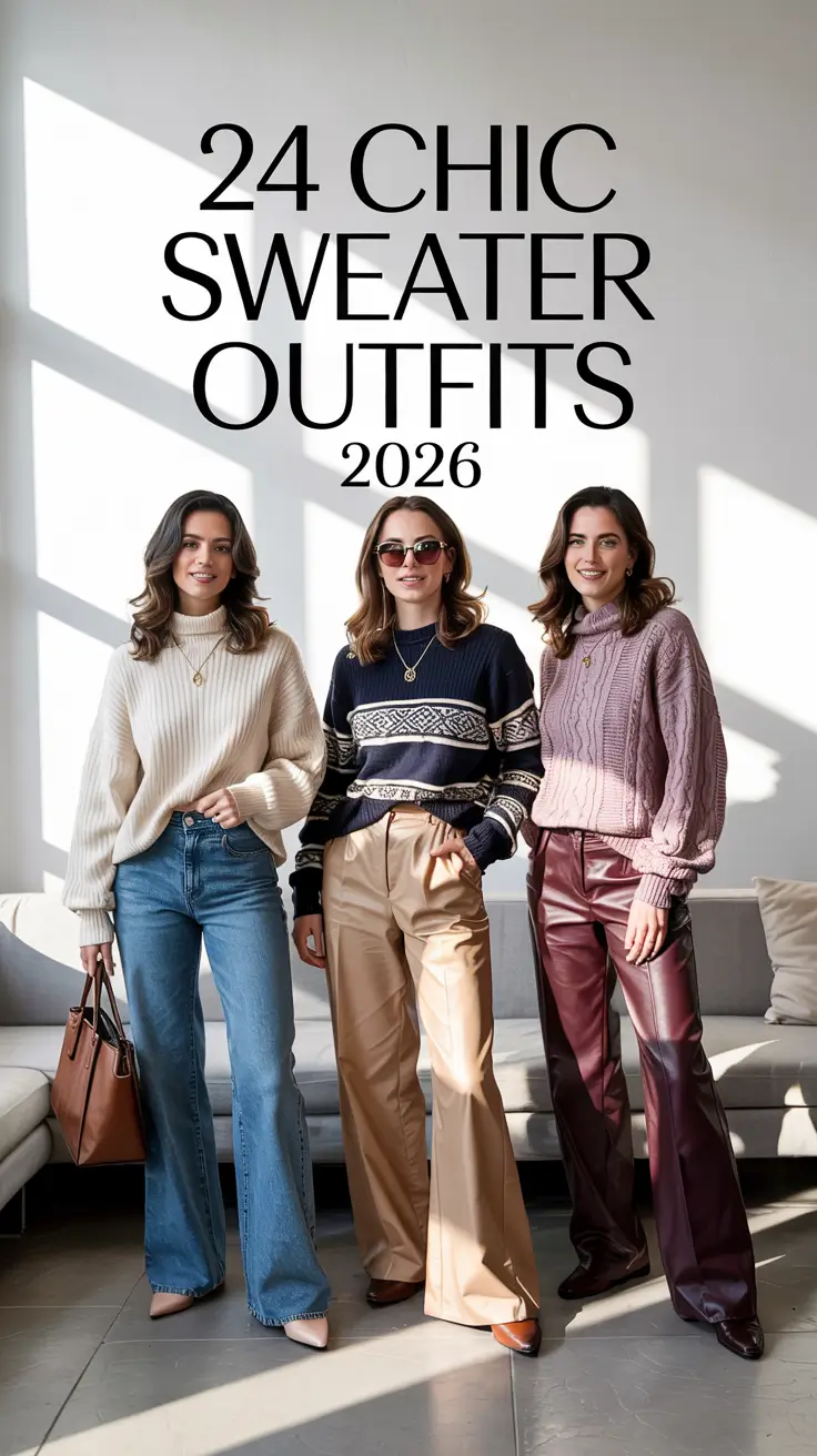 Chic Sweater Outfits 2026: Cozy, Classy & Effortlessly Stylish Looks for Every Season