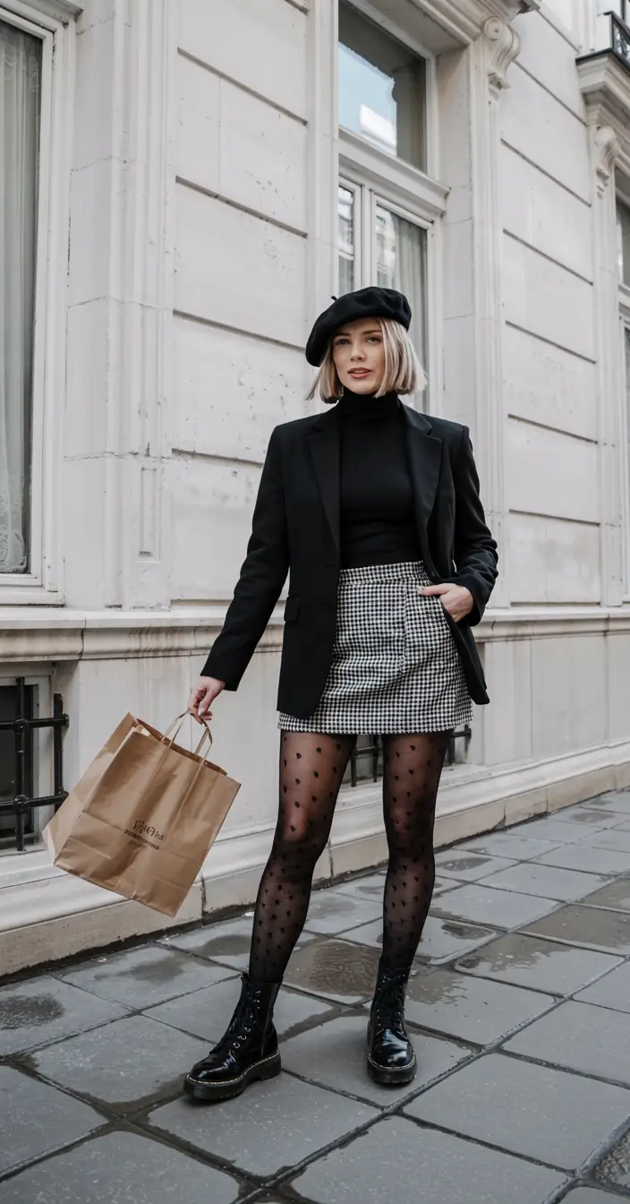 going out outfits fall Parisian Polka-Chic