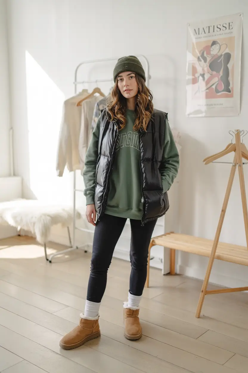 outfits midsize girl Sporty Comfort With a Hint of Weekend Adventure