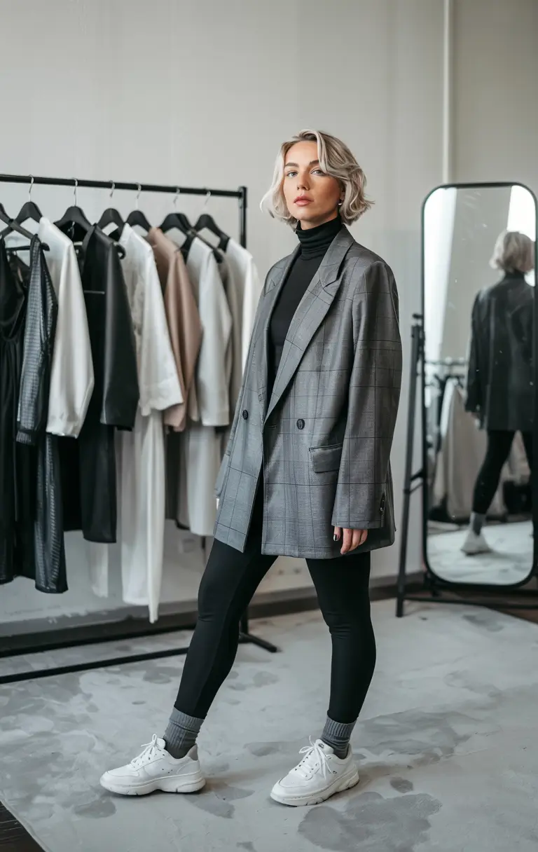 outfits midsize girl Tailored Layers for a Polished Power Moment