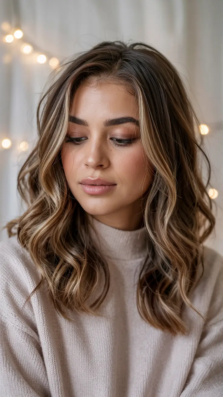 dark blonde hair color 2026 Soft Lived-In Waves