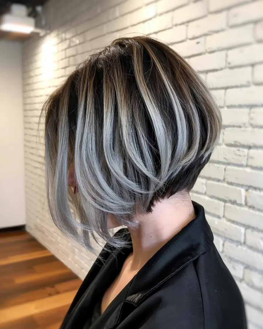 dark blonde hair color 2026 Frosted Bob