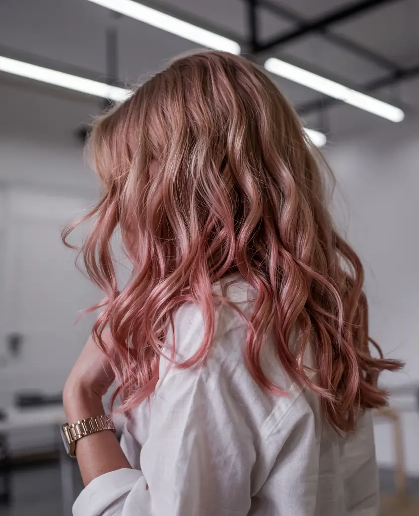 dark blonde hair color 2026 rosy toned blonde play