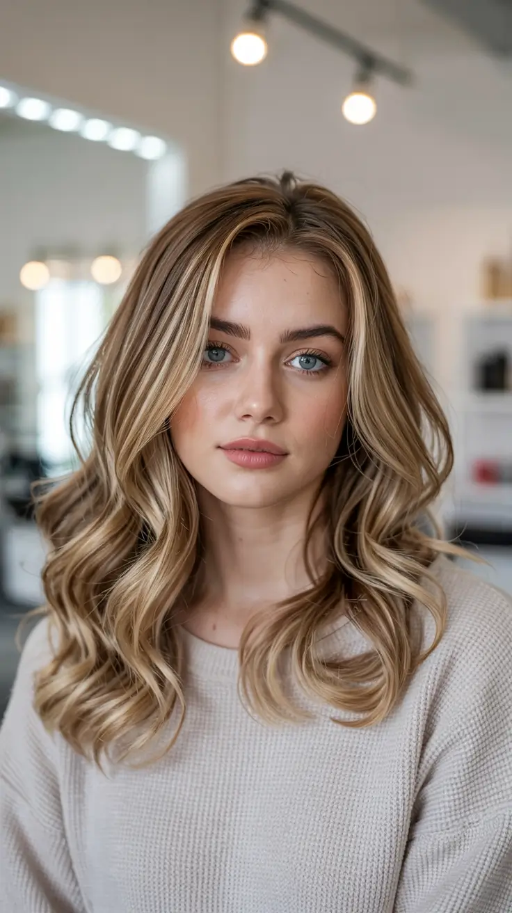 dark blonde hair color 2026 Soft Glam Waves