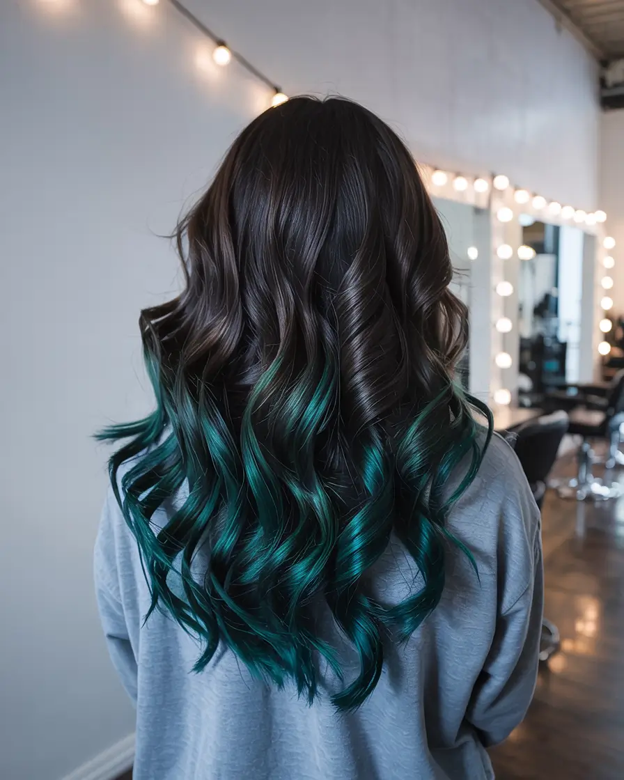 dark brown hair color 2026 emerald energy ends