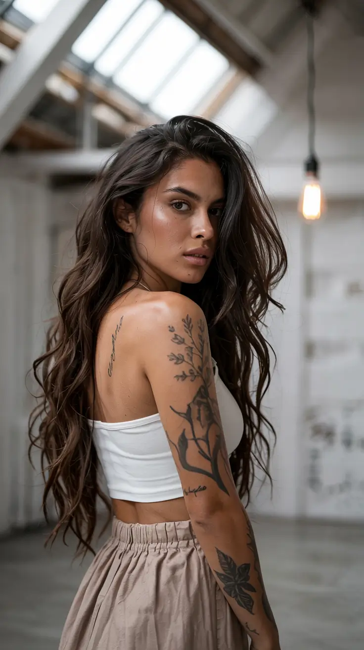 dark brown hair color 2026 Soft Chocolate Flow