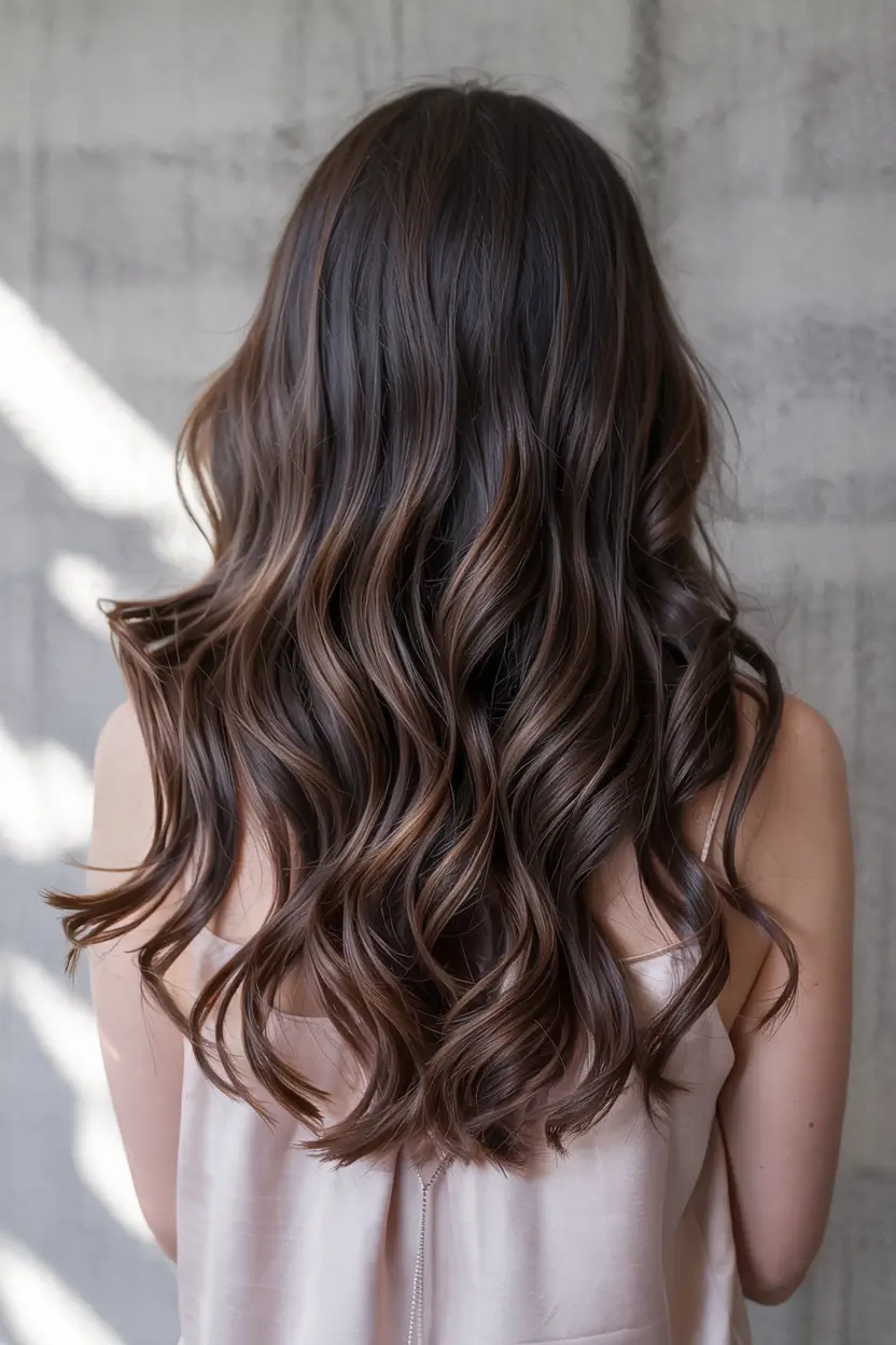 dark brown hair color 2026 Mocha Cream Shine