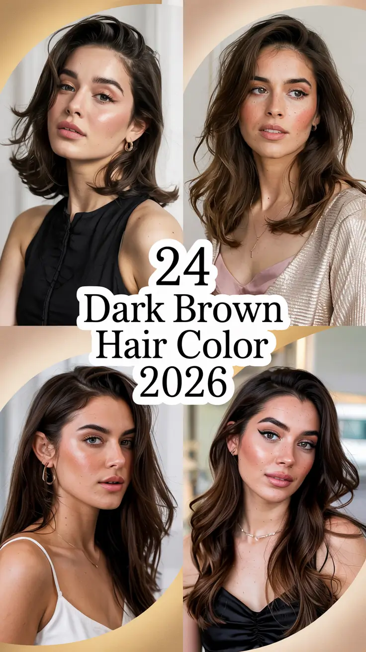 Dark Brown Hair Color 2026: Rich, Natural Shades and Inspo Ideas for Brunettes