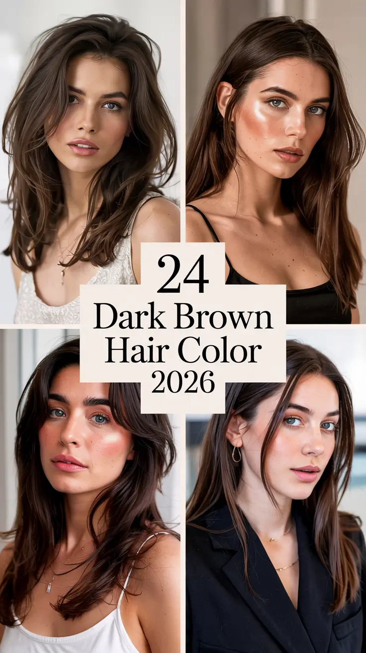 Dark Brown Hair Color 2026: Rich, Natural Shades and Inspo Ideas for Brunettes