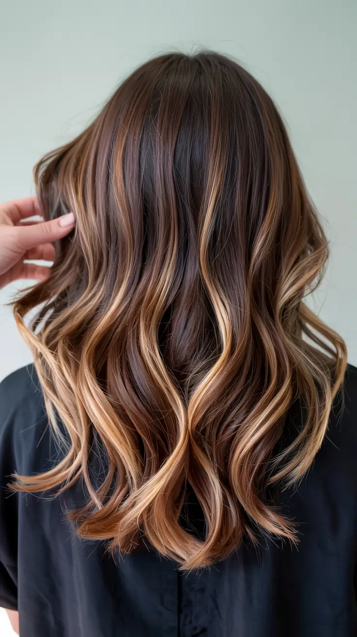 Hair color ideas 2026 Caramel Ribbon Balayage