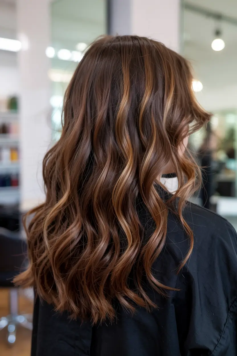 hair color ideas 2026 Molten Mocha Waves
