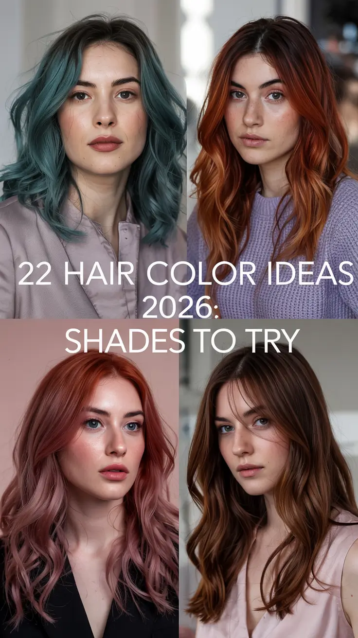 Hair Color Ideas 2026: Shades to Try for Every Mood and Season