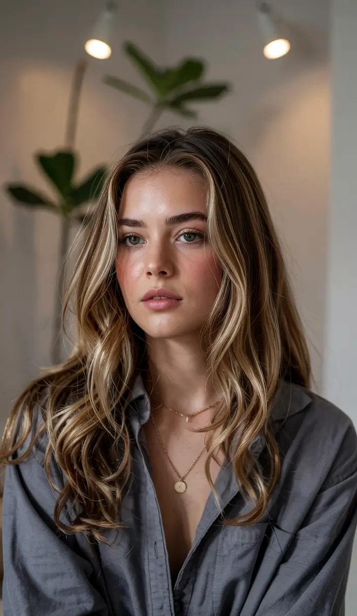 hair color 2026 Soft Golden Balayage Glow