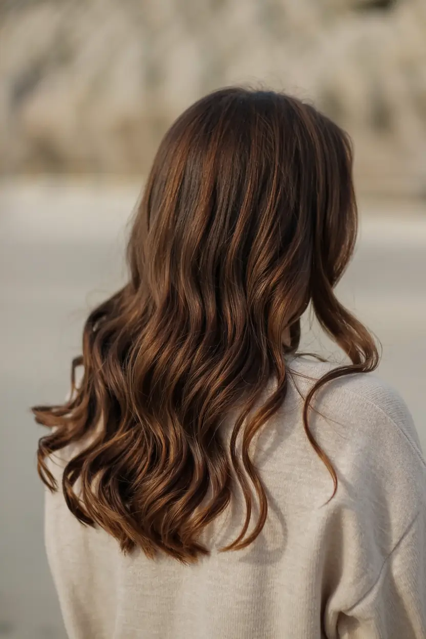 Hair Color Trends 2026 Classic Chocolate Brunette Gloss