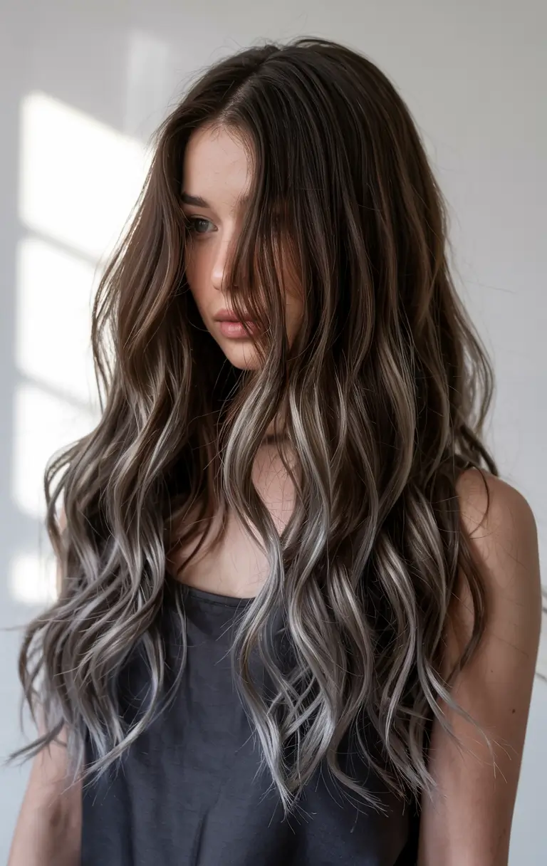 Hair Color Trends 2026 Frosted Espresso Waves