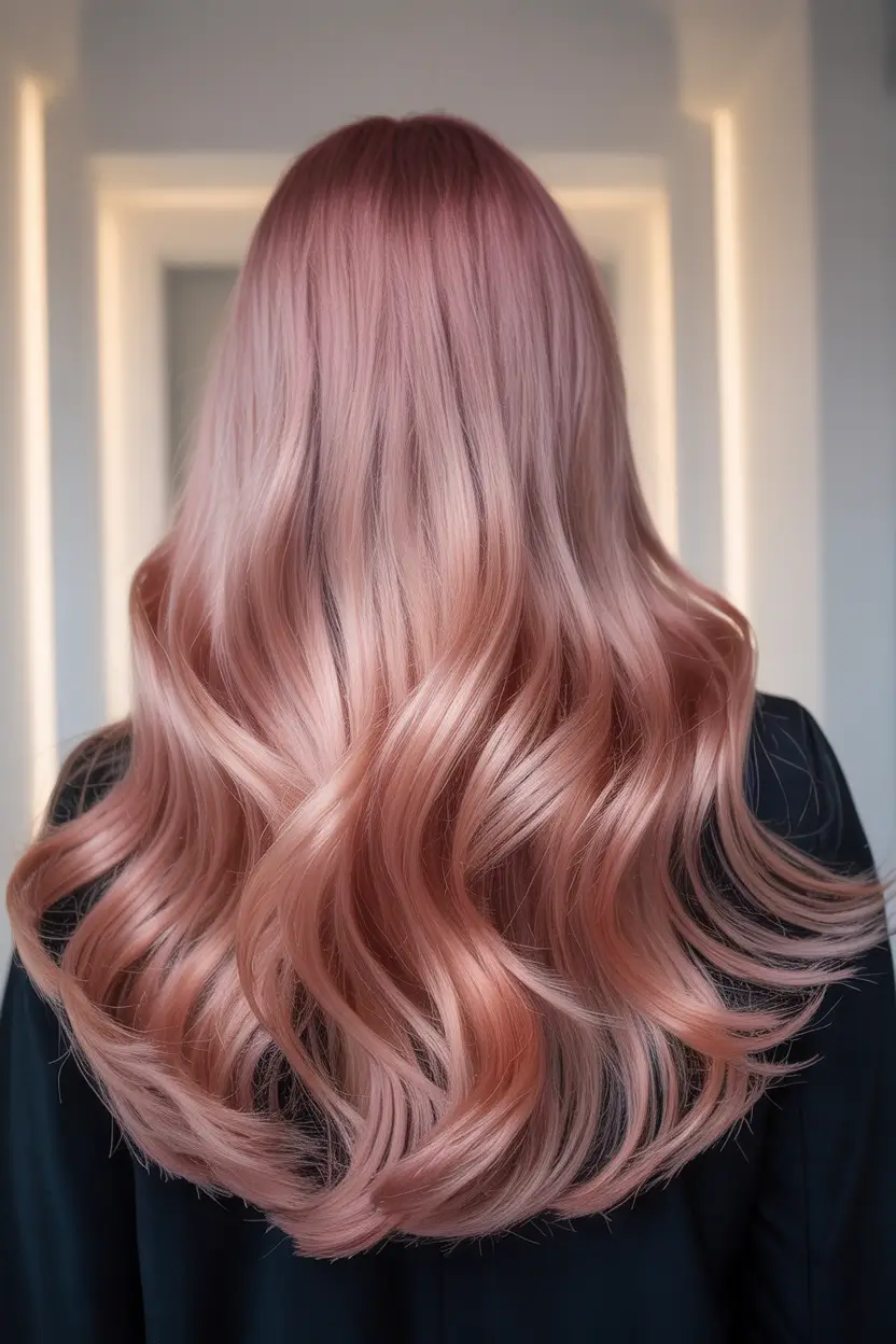 Honey blonde hair color 2026 Rosy Honey Dream