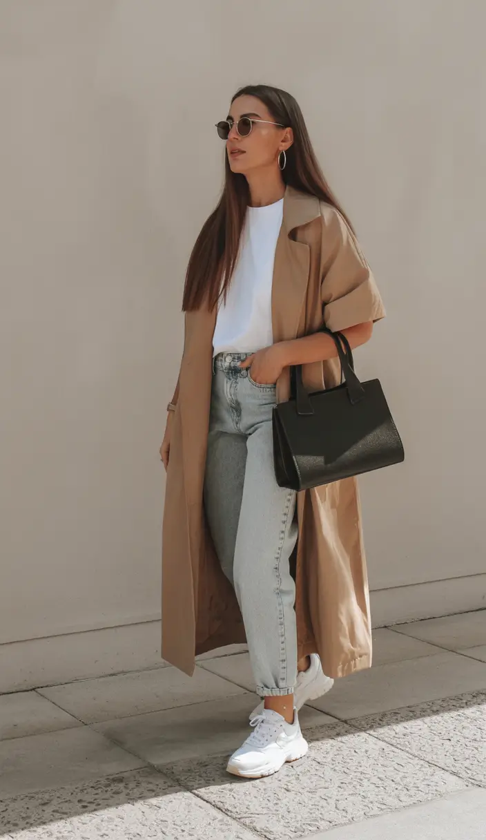 jeans outfits fall Trench & Denim The Urban Classic