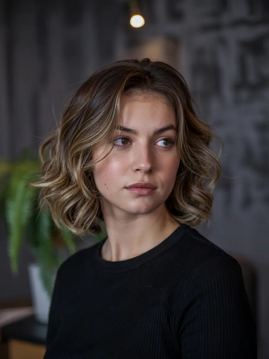 choppy bob haircuts 2026 beachy blonde waves