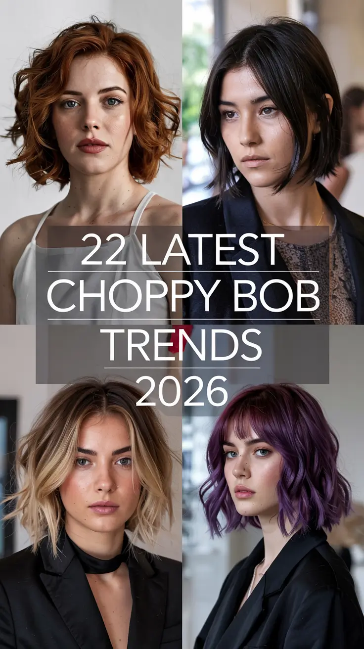 Latest Choppy Bob Trends 2026 – Modern Textured Cuts for Every Hair Type