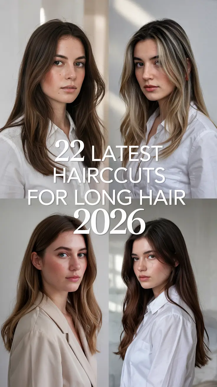 ✨ Latest Haircuts for Long Hair 2026 – Trendy Layered and Butterfly Cut Ideas ✨