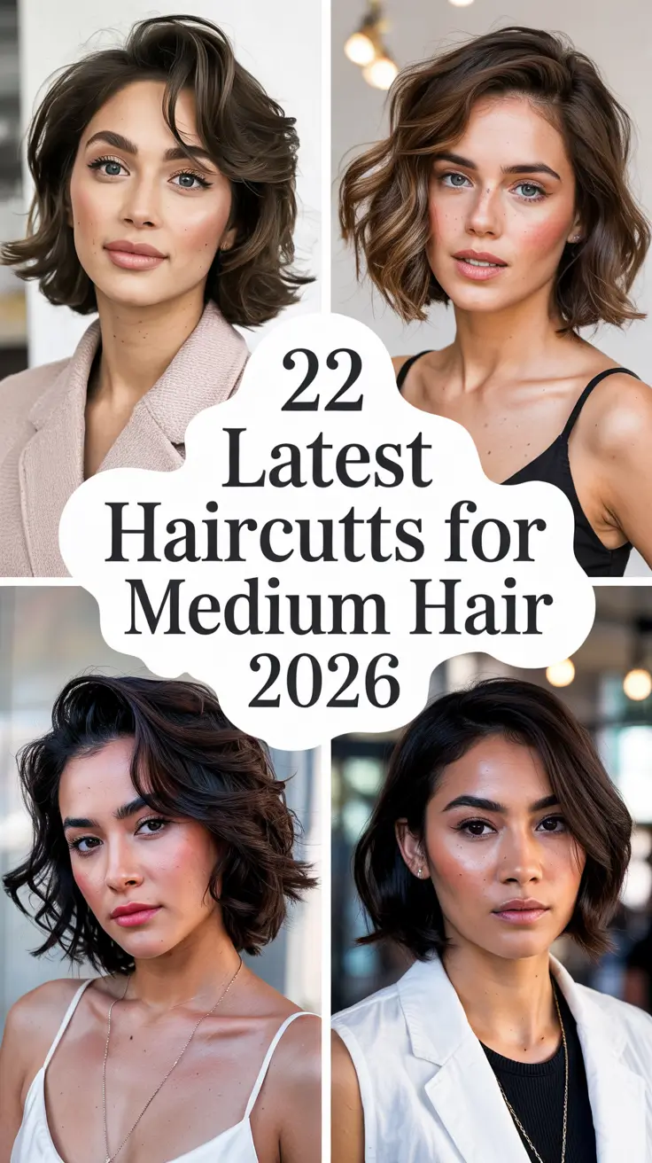 Latest Haircuts for Medium Hair 2026 – Layered, Trendy, and Effortlessly Chic