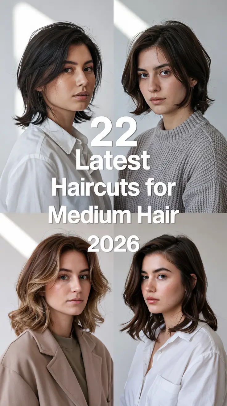 Latest Haircuts for Medium Hair 2026 – Layered, Trendy, and Effortlessly Chic